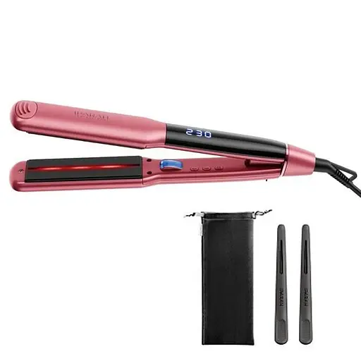 Професійний випрямляч для волосся IPARAH P-104 з титановими пластинами, LED-дисплей, регулювання температури 150–220 C - фото 2