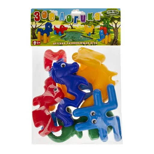 Конструктор-пазл Colorplast Зоо-Логика: зверюшки 13 деталей 1647  - фото 2