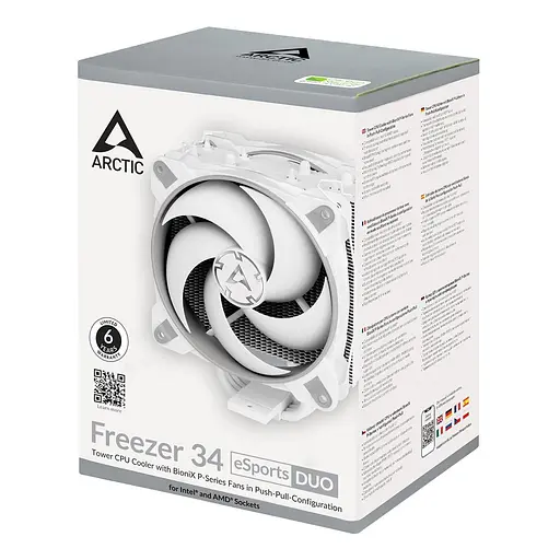 Кулер для процессора Arctic Freezer 34 eSports DUO Grey/White (ACFRE00074A) only intel (ACFRE00074A/only intel) Б/у - фото 10