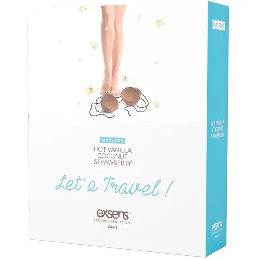 Набір розігрівальних масажних олій Exsens Lets Travel, 3х30 мл - фото 3