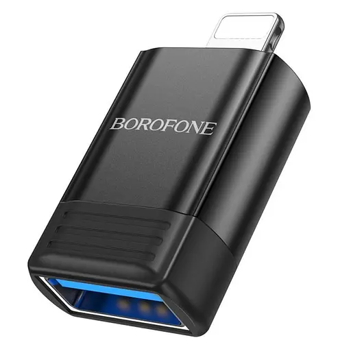 Адаптер перехідник Borofone BV18 USB 2.0 to Lightning (iPhone) adapter