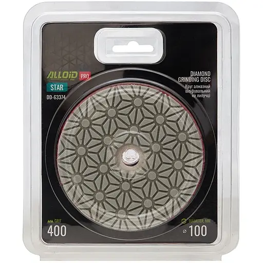 Круг алмазний Alloid Building Tools Star шліфувальний на липучці 100 мм зерно 400 (DD-63374) - фото 4