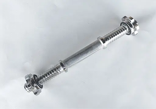 Гантельный гриф EasyFit 35 см Ø 28 мм хромированный (EF-8040) - фото 2