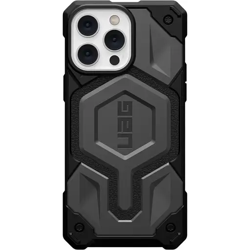 Оригінальний протиударний чохол UAG Monarch Pro MagSafe для iPhone 14 Pro Max (6.7") Silver (114031113333)