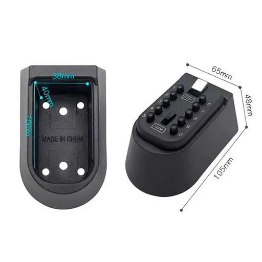 Мини-сейф для ключей настенный Badoo Security T8 с кодовым замком и антивандальным металлическим корпусом - фото 3