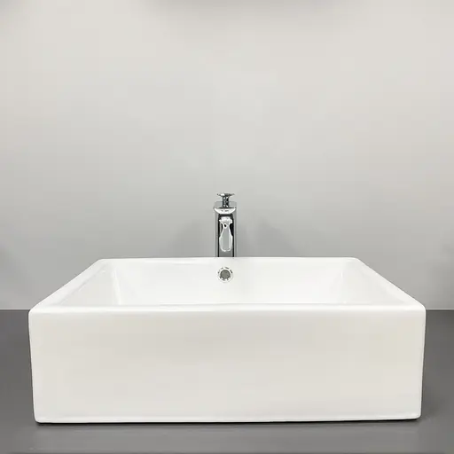 Умивальник VBI Castello white накладний VBI-012901, Білий - фото 5