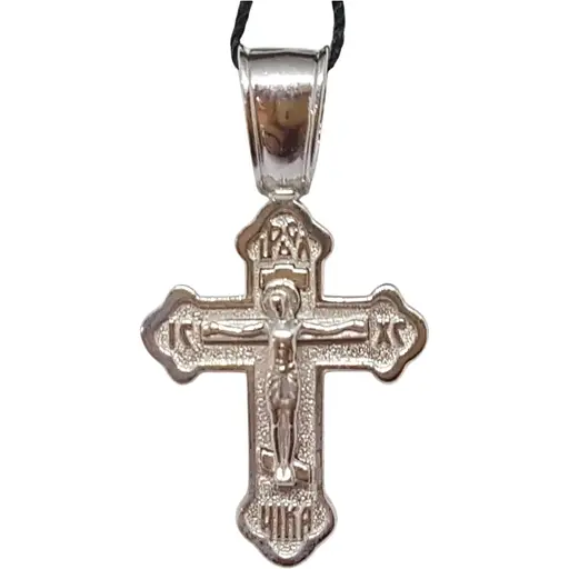 Срібний хрест Харківська ювелірна фабрика Розп'яття Христа. 3466-Р