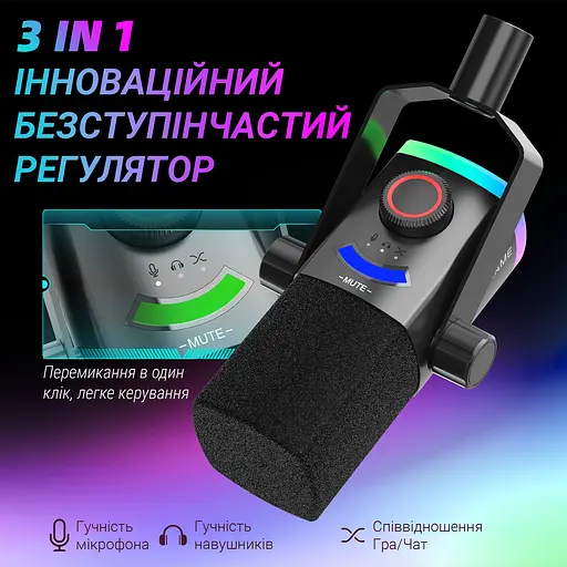 Микрофон динамический Fifine AM8PROT USB/XLR Black (AM8PROT) - фото 10