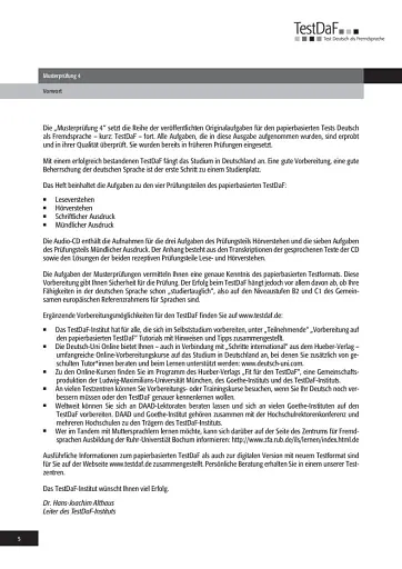 TestDaF Musterprufung 4. Heft mit Audio-CD. Deutsch als Fremdsprache - фото 4