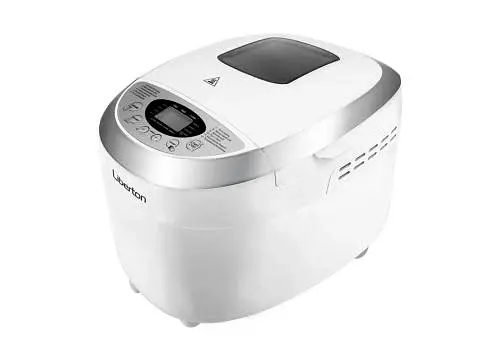 Хлібопіч Liberton LBM-6305, White/Silver, 850 Вт, 12 програм, 2 тістоміса, випікання 700/900/1150 г, оглядове вікно, підтримка температури, відстрочка старту - фото 1