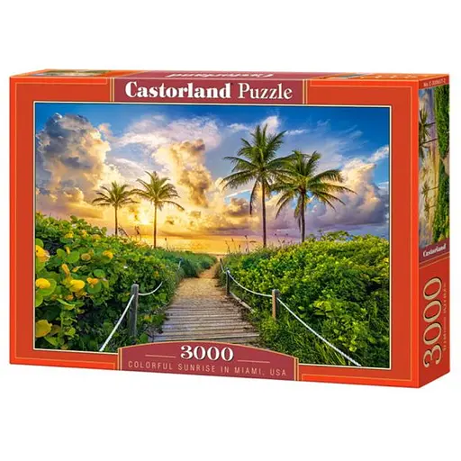 Пазл Castorland Кольоровий схід сонця в Маямі США 3000 ел. (C-300617)