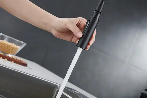 Змішувач для кухні Imex Berna чорний матовий GCE026/NG Чорний матовий - фото 4