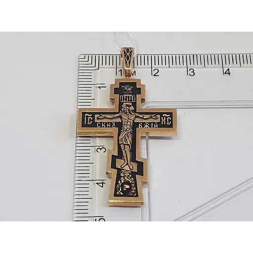 Золотий хрестик Золотий Вік Розп'яття Христа. 31429-3/01/4 - фото 4