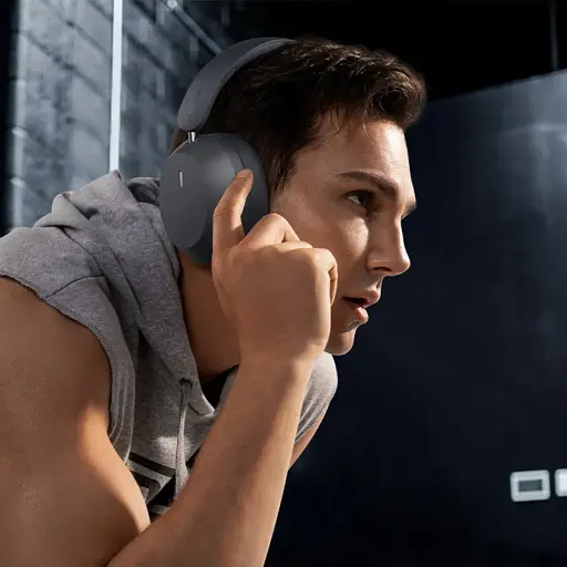 Беспроводные наушники Baseus Bass 35 Max Wireless Headphones Twilight Grey - фото 8
