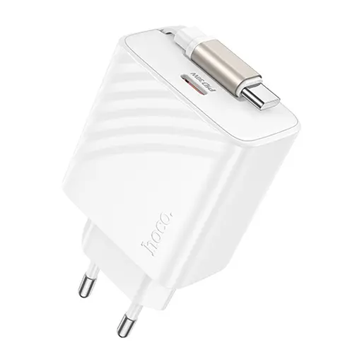 Зарядний пристрій Hoco N58 Type-C PD 30W + кабель Type-C білий - фото 1