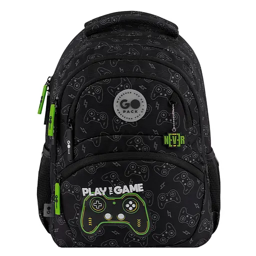Рюкзак GoPack Education 175M-7 Never Give Up Черно-зеленый (GO26-175M-7) - фото 3