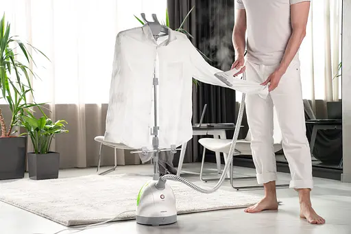 ARDESTO Отпариватель вертикальный IR-C8815-S, 1785Вт, 1500мл, нерж. сталь, бело-зеленый - фото 4