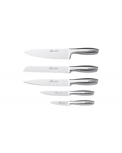 Набір з 5 кухонних ножів та підставки. Gerlach Modern (5901035518261) - фото 2