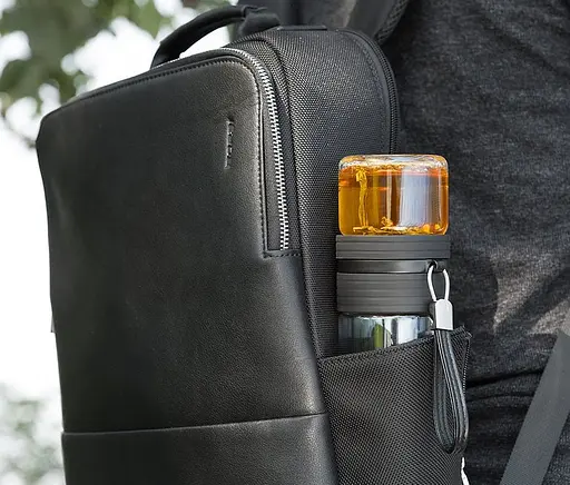 Портативний чайний інфузер, 238 мл - Кавовий - фото 3