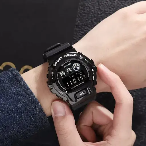 Чоловічий наручний годинник Skmei 1905 Чорний - фото 8