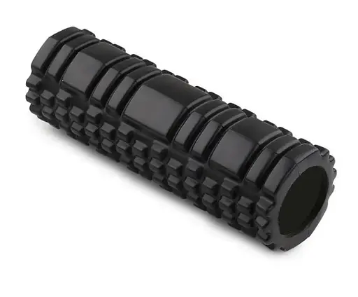 Масажний ролик (роллер) PowerPlay 4342 Massage Roller Чорний (30x10 см) (PP_4342_Black) - фото 2