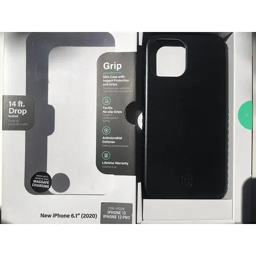 Оригінальний протиударний чохол Incipio Grip для iPhone 12 Pro (6.1") Black (IPH-1945-DNM) - фото 5