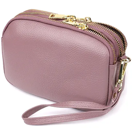 Женская сумка Vintage из натуральной кожи с тремя секциями 19х12х6.5 см sum0027597 - фото 2