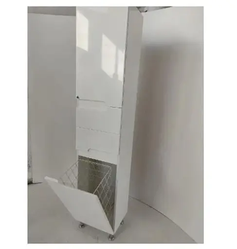 Пенал с корзиной для белья ПиК Симпл правый 40 см Белый 30412 - фото 5