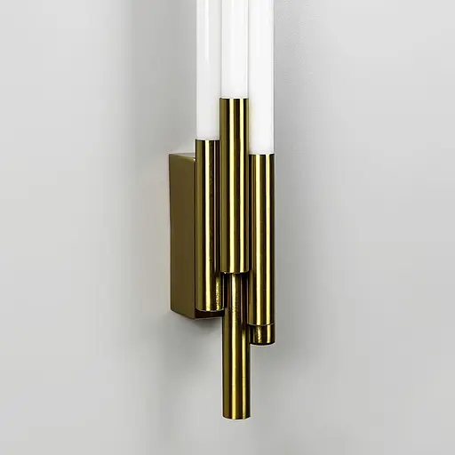 Латунный трубчатый стеновой LED светильник в корпусе 90 см Line F Арт. WJ351/900 AB - фото 5