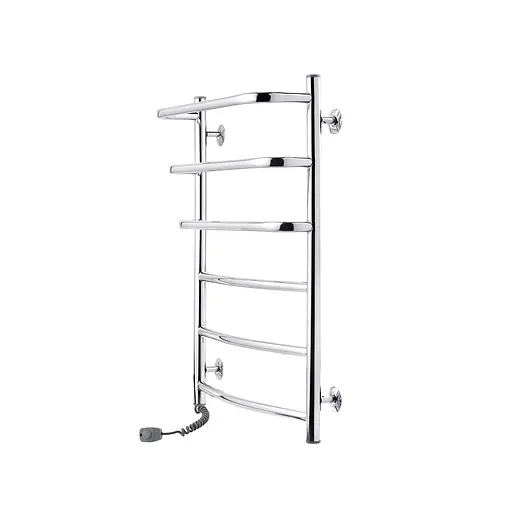 Полотенцесушитель электрический Kroner Каскад дуга ДKДEL 800x500/6 EL CV026144, Хром, Левое - фото 2