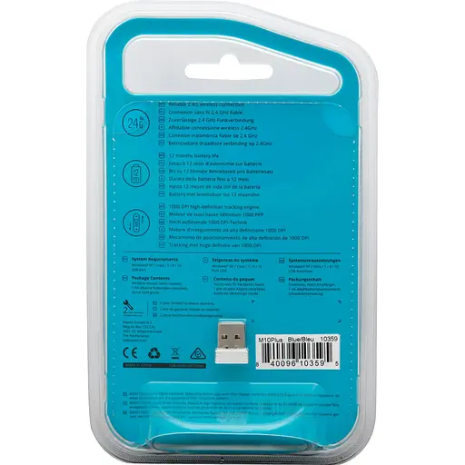 Мишка Rapoo M10 Plus Blue - фото 6