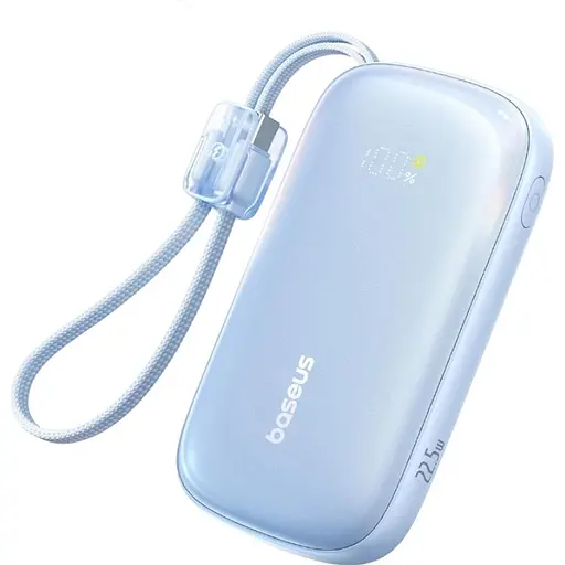 Зовнішній акумулятор Baseus EnerFill Qpow 3 Ultra 10000mAh 22.5W Blue (E0027L03) [152257] - фото 1