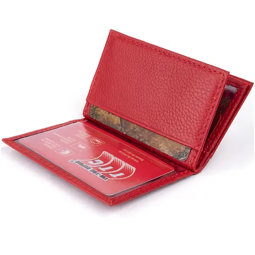 Женский кожаный кошелек-визитница ST Leather 10х6.5х1 см acs0015962 - фото 6