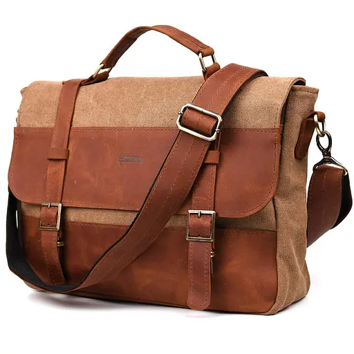 Кожаная мужская сумка TARWA 36х27х10 см nsa0001323 - фото 1