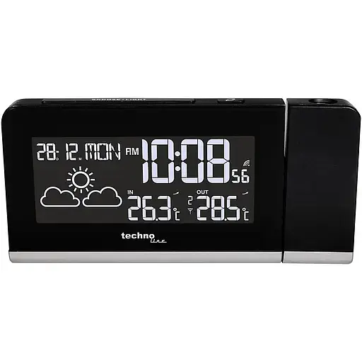 Часы проекционные Technoline WT539 Black (WT539) - фото 1