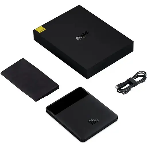 Зовнішній акумулятор (Power Bank) Baseus Blade Digital Display 100W 20000 mAh Black (PPDGL-01) - фото 4