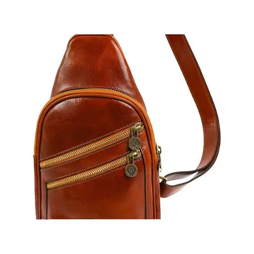 Шкіряна сумка-слінг Time Resistance 32х17х6 см sum0028227 - фото 7