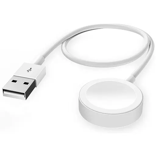 БЗП Magnetic Fast Charger to USB-A Cable for Apple Watch (AAA) (box) White - фото 2