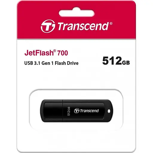 USB флеш накопичувач Transcend 512GB JetFlash 700 USB 3.1 (TS512GJF700) - фото 4