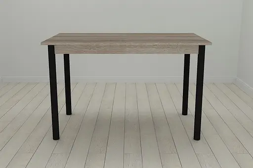 Стіл кухонний Ferrum-decor Беніта 75x120x70 Чорний ДСП Сонома Трюфель 16мм (FRD-106283) - фото 2