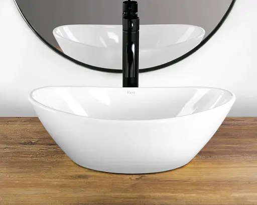 Умивальник Rea Kate 45 white накладний REA-U6802, Білий - фото 4