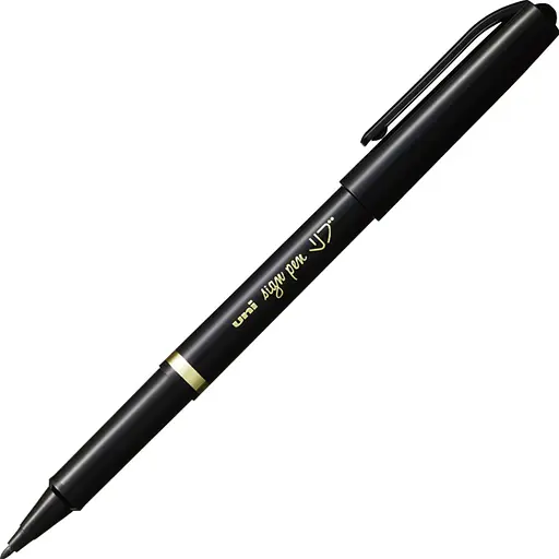 Ручка-маркер Uni Mitsubishi Sign Pen чорний 0.7 мм (MYT-7 BLACK(JP)) - фото 1