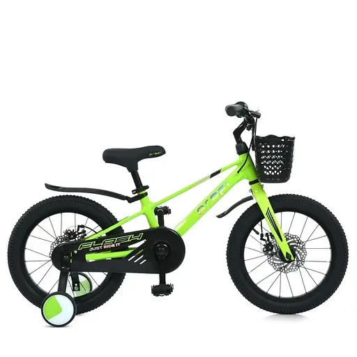 Велосипед дитячий Flash MB 1683 NEON GREEN, колеса 16 дюймів - фото 2