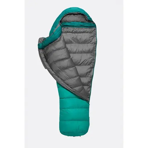 Спальник Rab Alpine 400 Wmns Atlantis Regular L лівий Turquoise (1033-RB QSD-28-ATL-REG-LZ) - фото 2