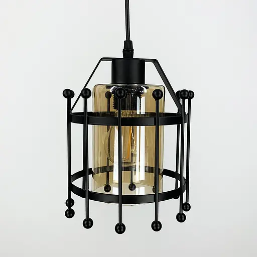 Підвіс Лофт у чорному корпусі Line.F Колір плафона Графітовий - фото 4