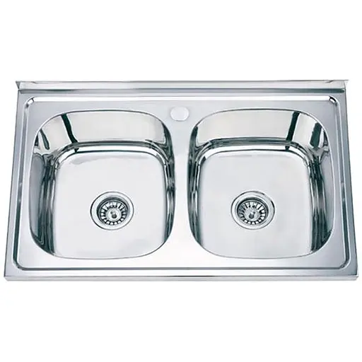 Мойка кухонная ZERIX Z8050D-08-180E satin (ZM0569) - фото 1