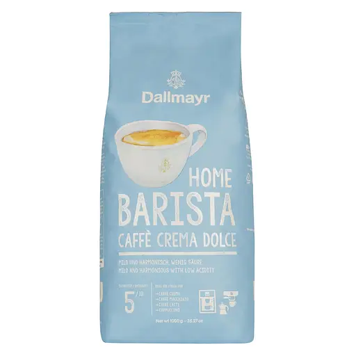Кава в зернах Dallmayr Home Barista Caffé Crema Dolce смажена 1 кг - фото 1