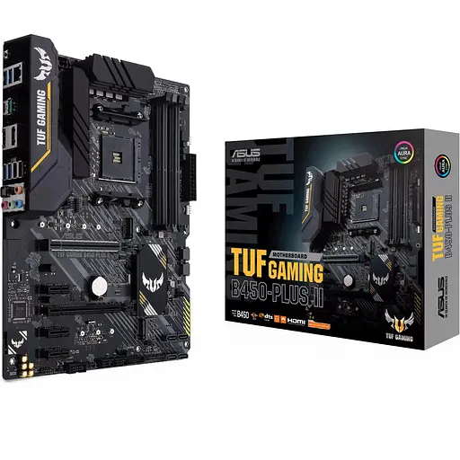 Материнская плата Asus TUF Gaming B450-PLUS II sAM4 B450 4xDDR4 HDMI-DP ATX - фото 5