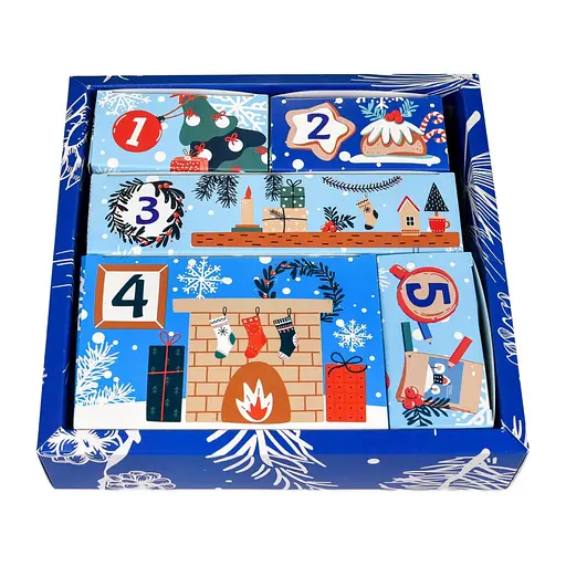 Дитячий набір для творчості розфарбовування гіпсової фігурки "Адвент календар" Strateg 31047 - фото 2