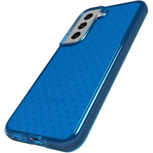 Оригинальный противоударный силиконовый чехол Tech21 Evo Check для Samsung Galaxy S21 FE 5G (6.4 ) Blue - фото 4